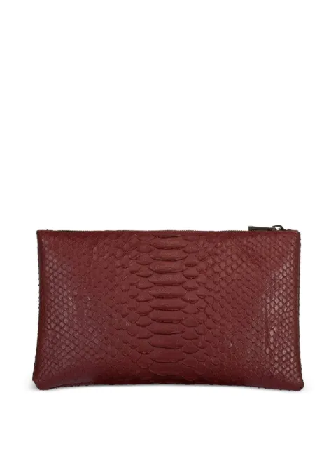 RIVERS EIGHT snakeskin-effect clutch bag