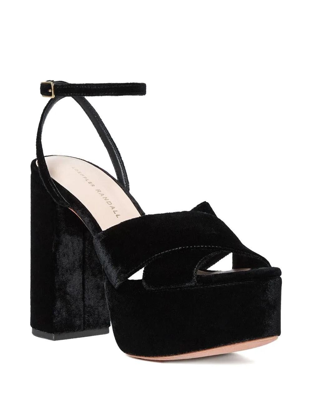 Loeffler Randall 130mm Loretta Platform Sandals In Black