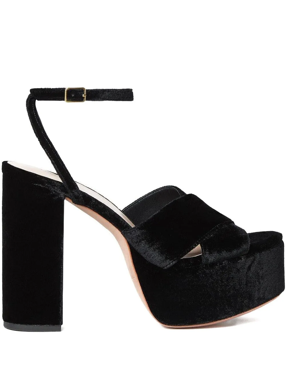 Loeffler Randall 130mm Loretta Platform Sandals In Black