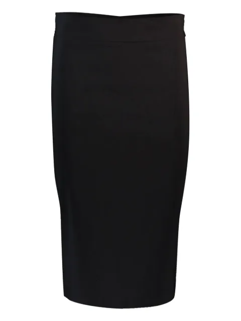 Avenue Montaigne straight-hem pencil midi skirt