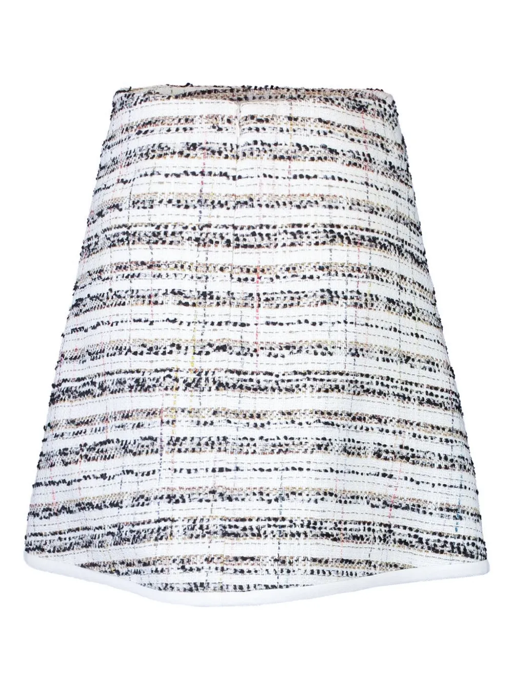 Giambattista Valli Tweed Striped Mini Skirt In Multi