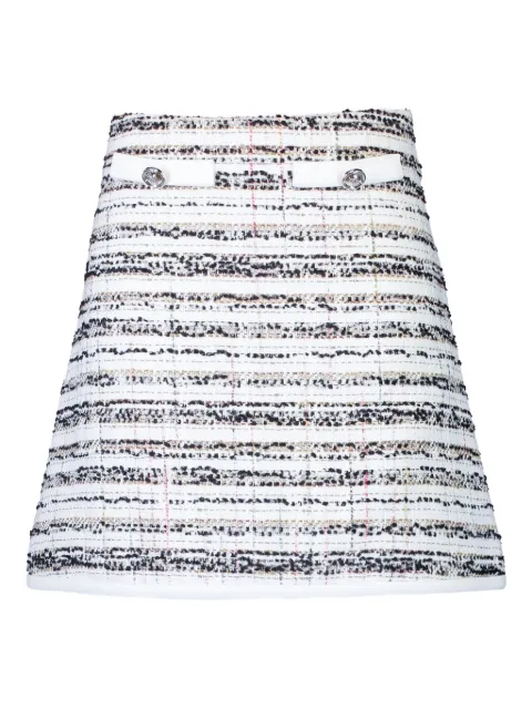 Giambattista Valli tweed striped mini skirt