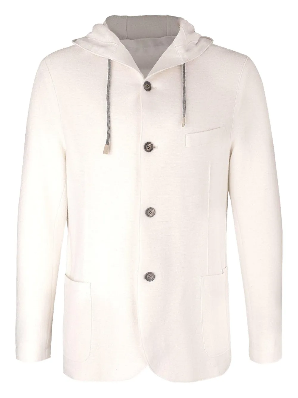 Eleventy hooded buttoned jacket | White | Image 1
