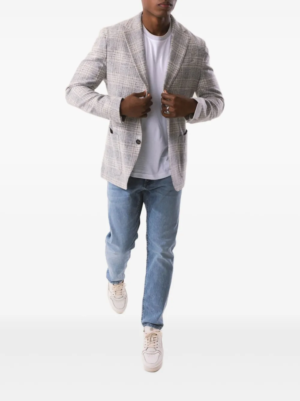 Eleventy single-breasted checked jacket | Chamarras deportivas y rompevientos | Image 2