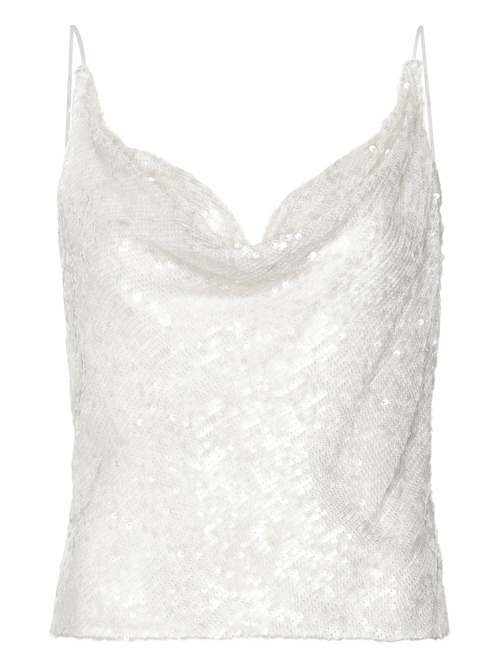 LAPOINTE sequinned cowl-neck top | blanco | Image 1