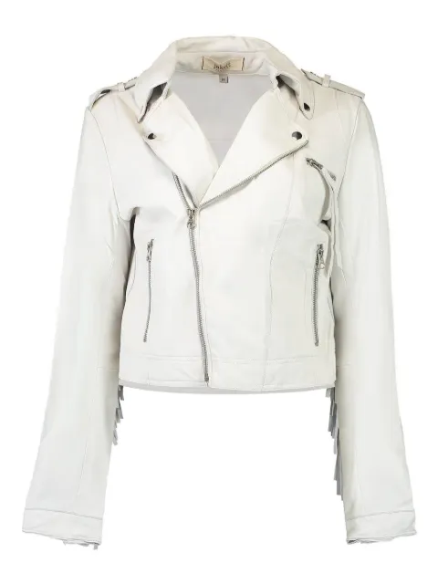 Jakett Tina fringe leather jacket