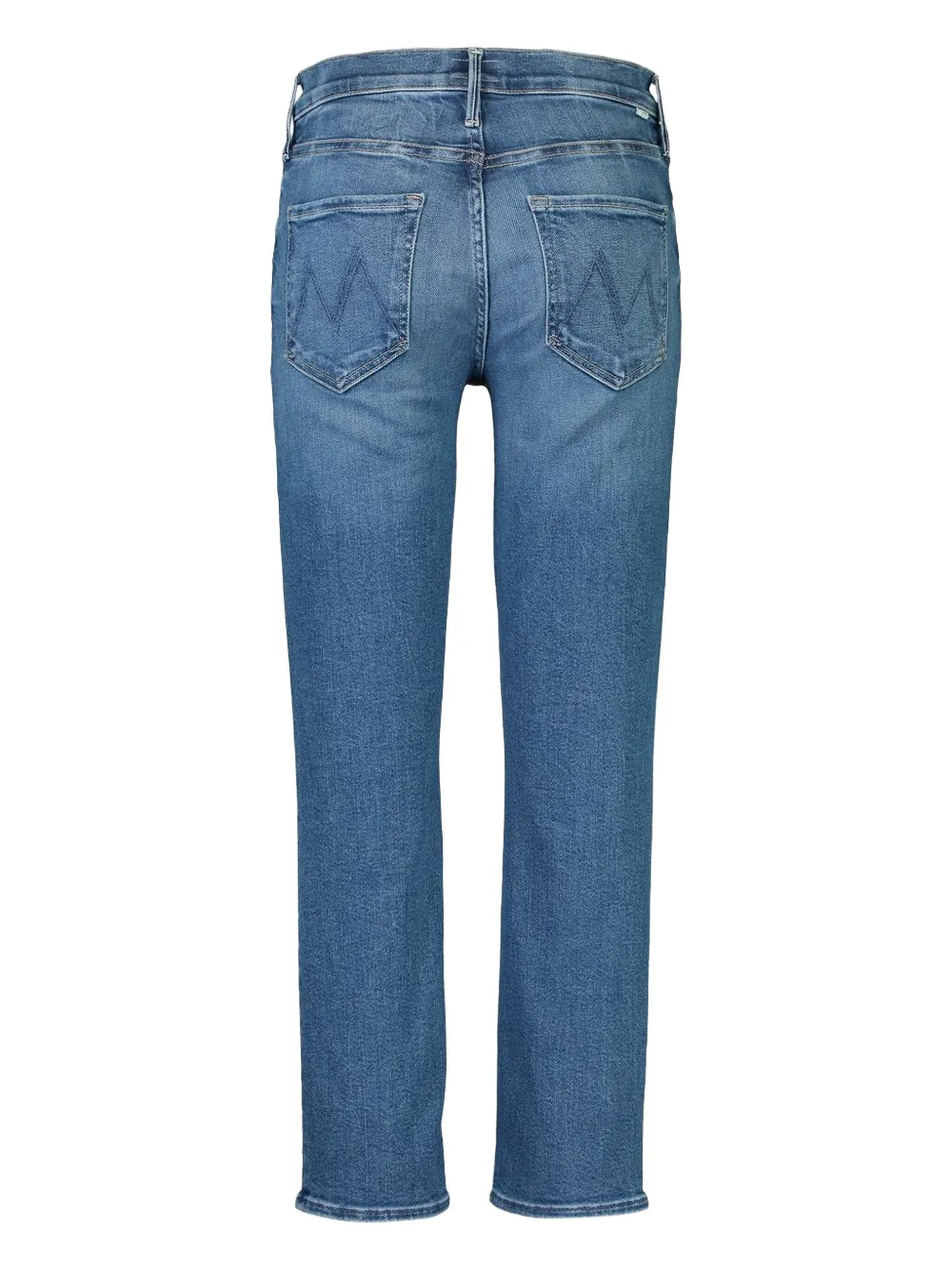Mother The Dazzler Cropped Jeans In Blue