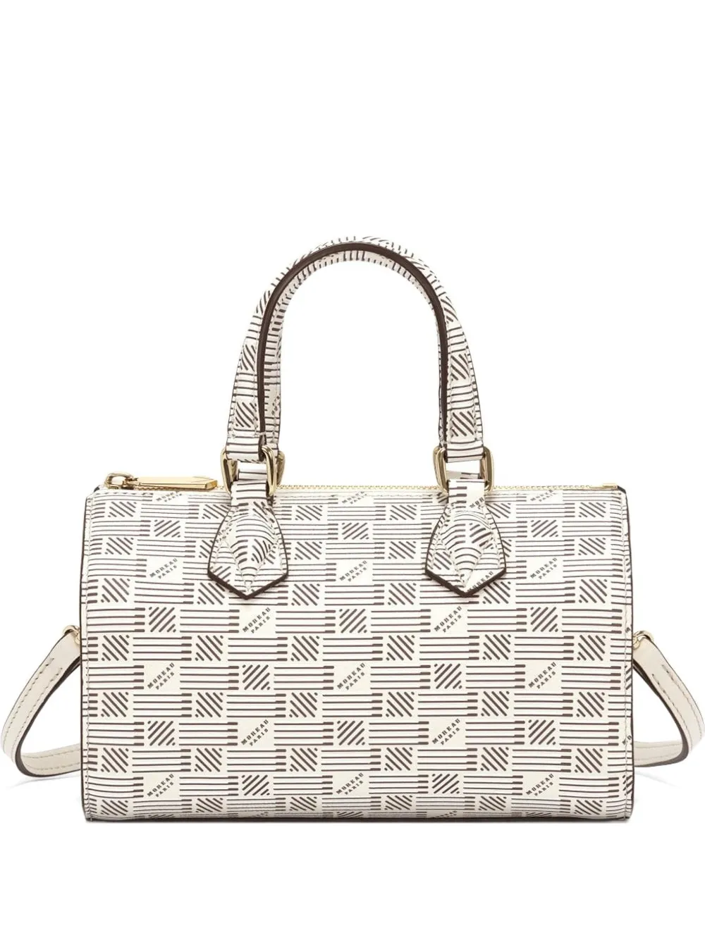 Moreau Liberte PM geometric-pattern boston bag | Neutrals | Image 1