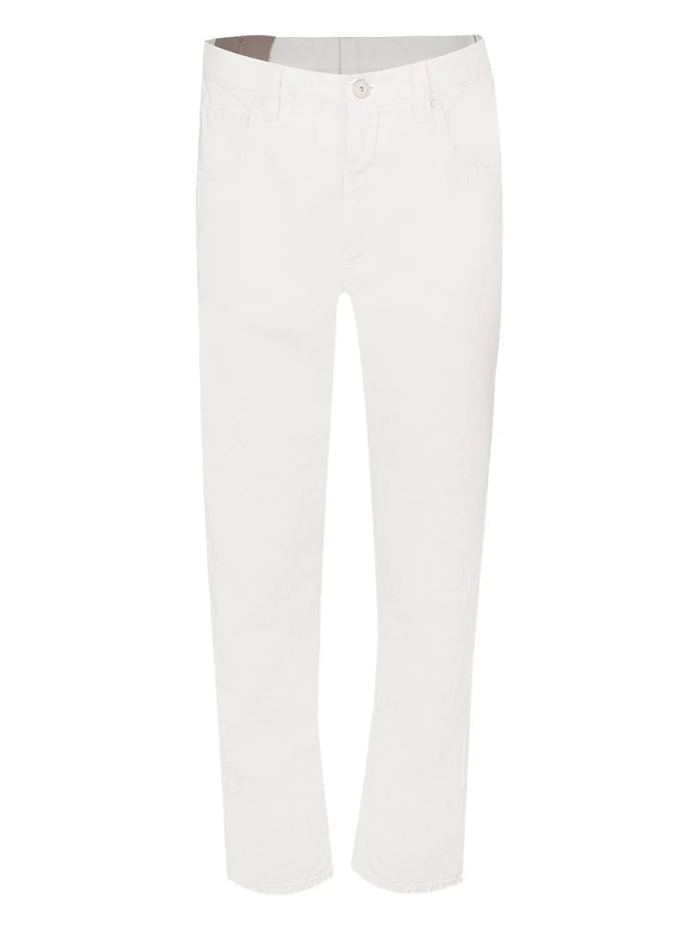 Brunello Cucinelli Monili Trim Trousers In White