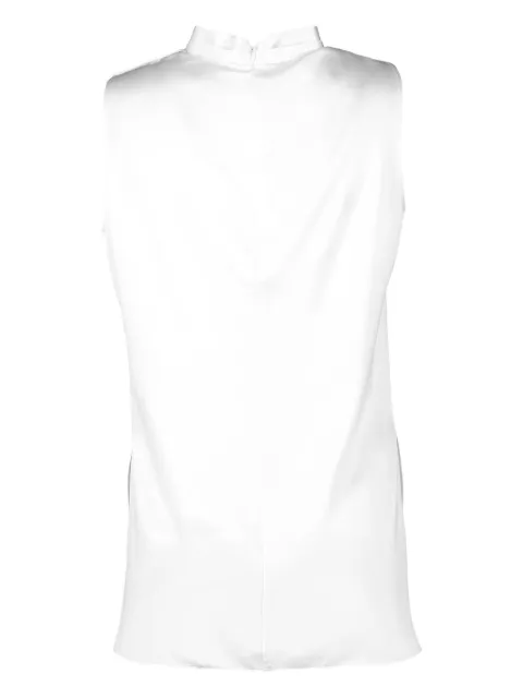 Adam Lippes drape-neck sleeveless top