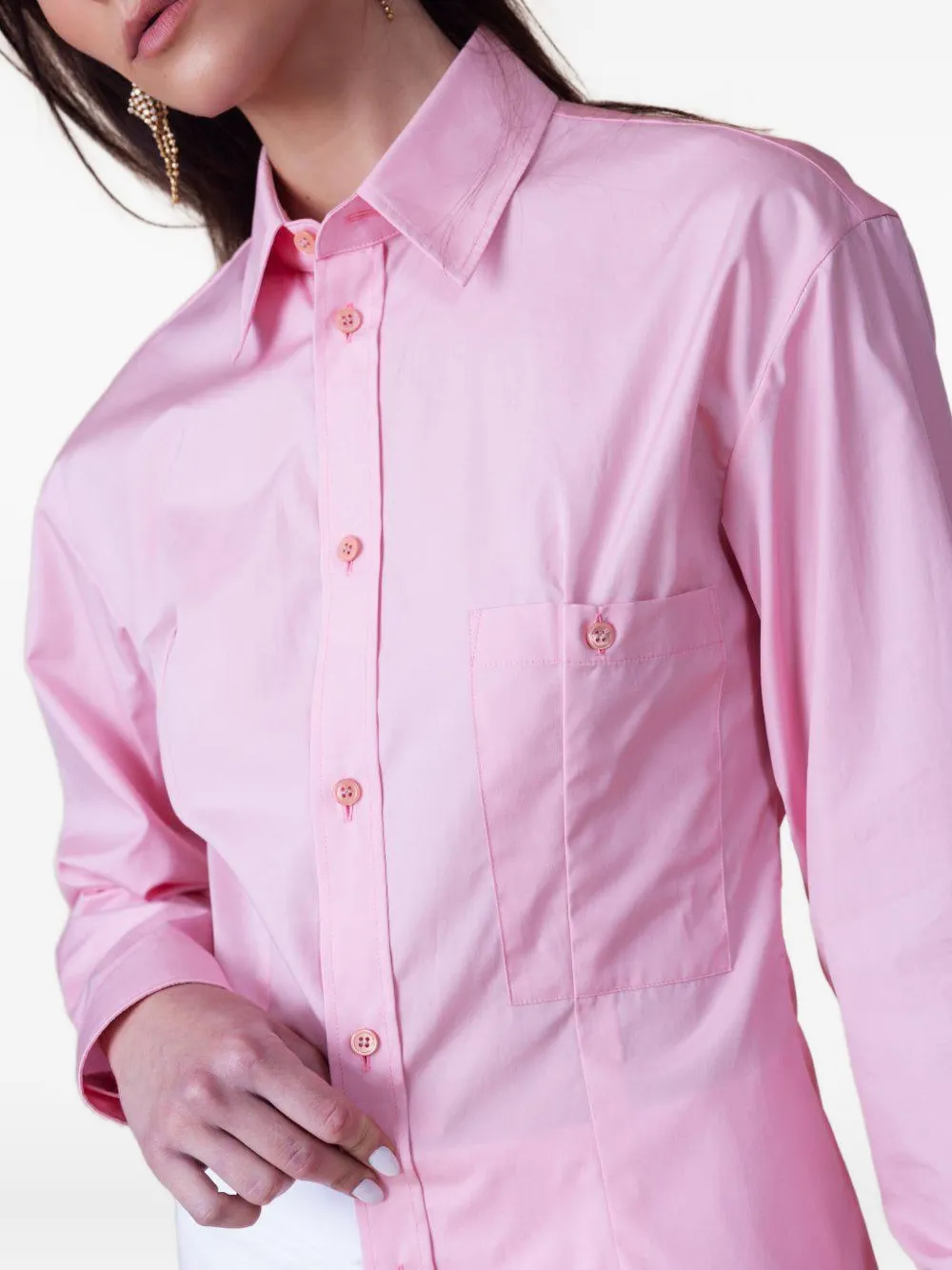 Marni long-sleeve button shirt Roze