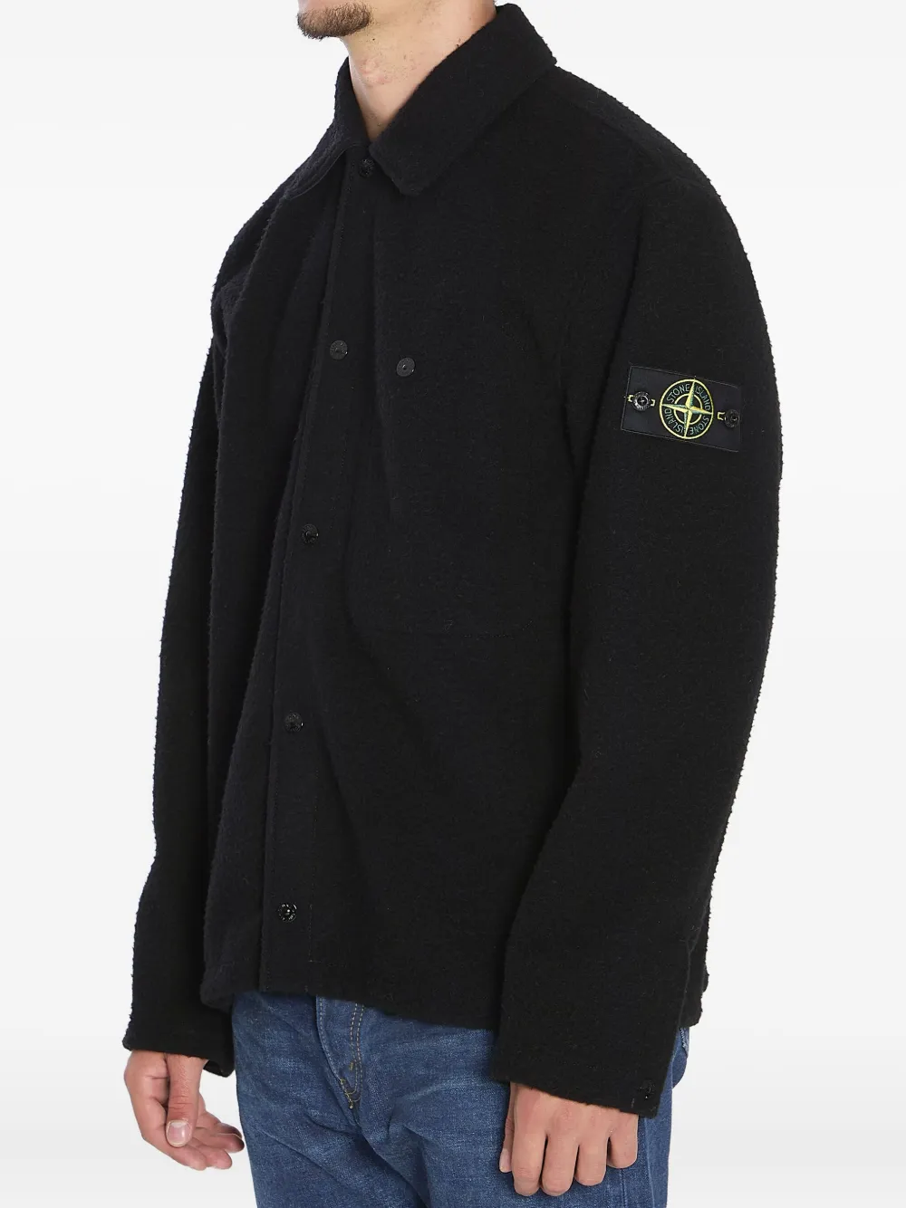 Stone Island long-sleeves shirt - Zwart