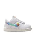 Nike Kids Dunk ""Rainbow Lace Swoosh"" low sneakers - White