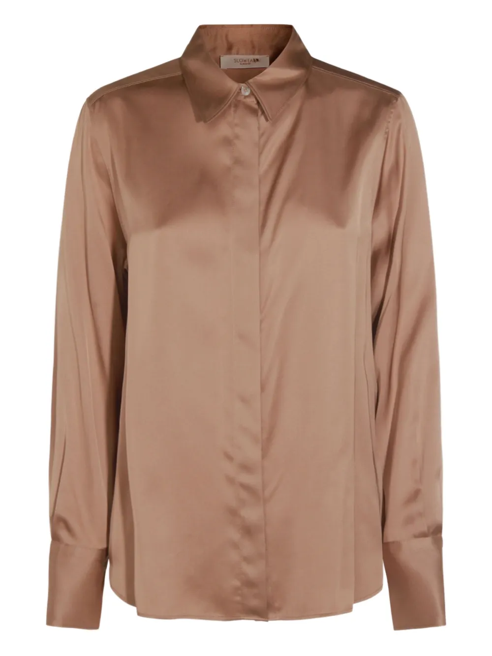 Glanshirt satin-effect long-sleeve shirt | Shirts | Image 2