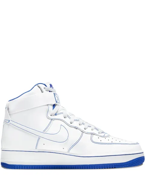Nike tenis Air Force 1 High Stitch White / Royal Blue