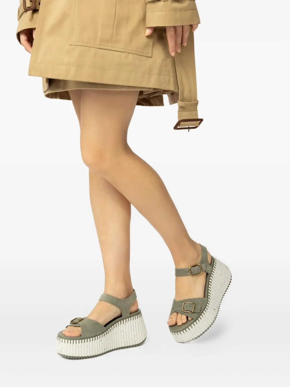 Chloé 78mm Nama sandals Groen