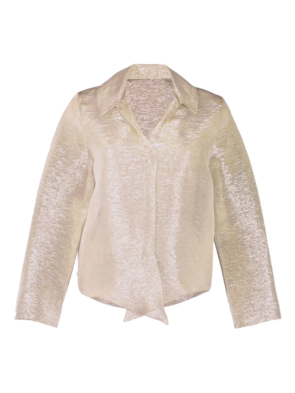 Peter Cohen Gabol Metallic-effect Shirt In Gold