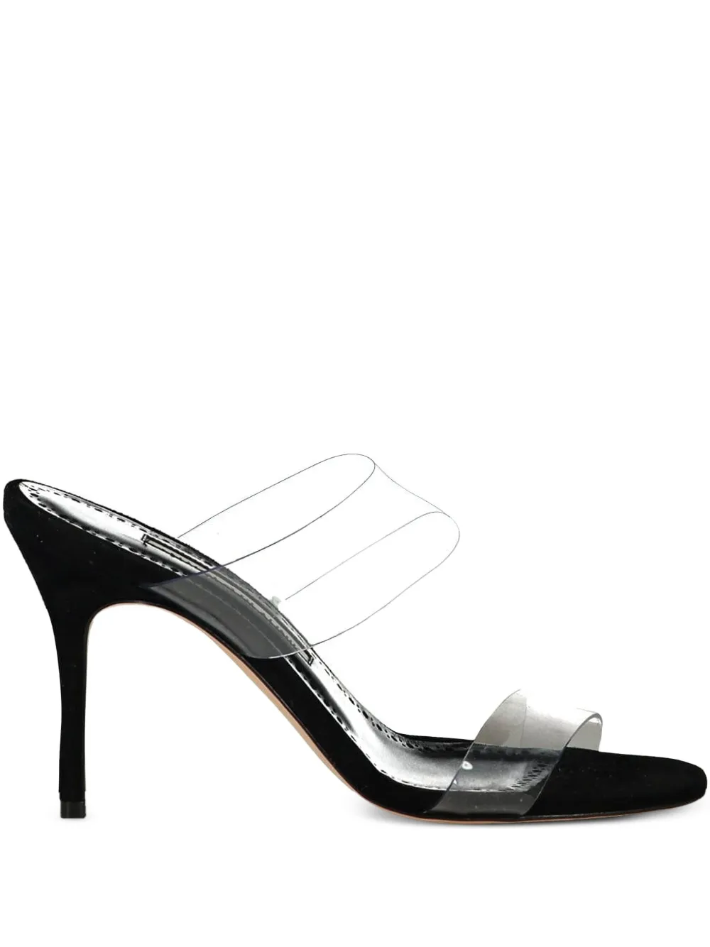 Manolo Blahnik double-strap stiletto mules | negro | Image 1