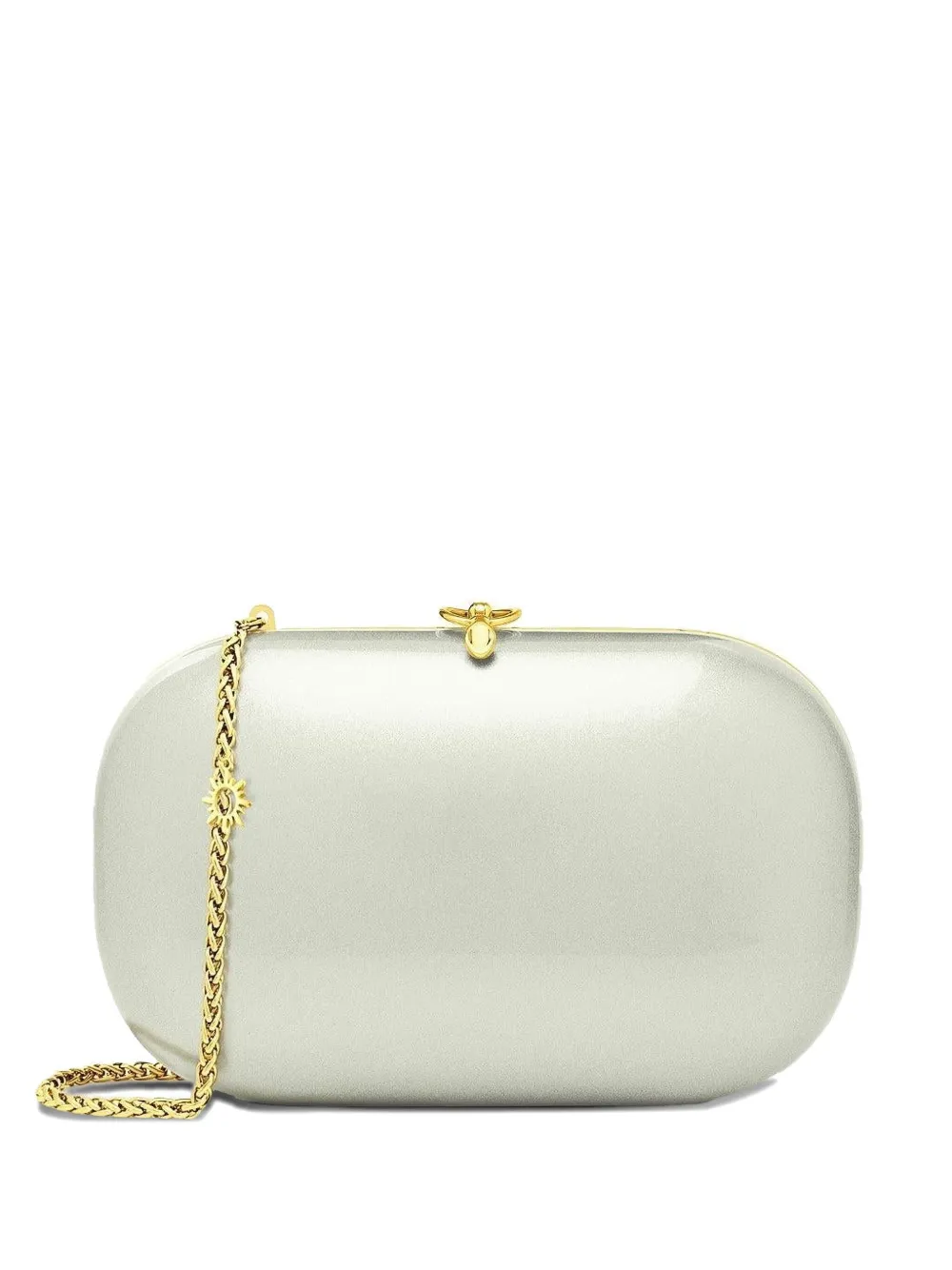 Jeffrey Levinson x HDRF Elina Plus oval clasp clutch | Silver | Image 1