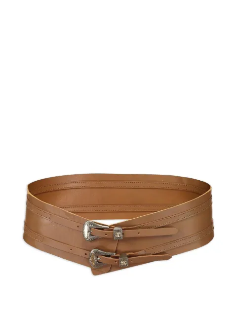 Streets Ahead double-buckle leather belt