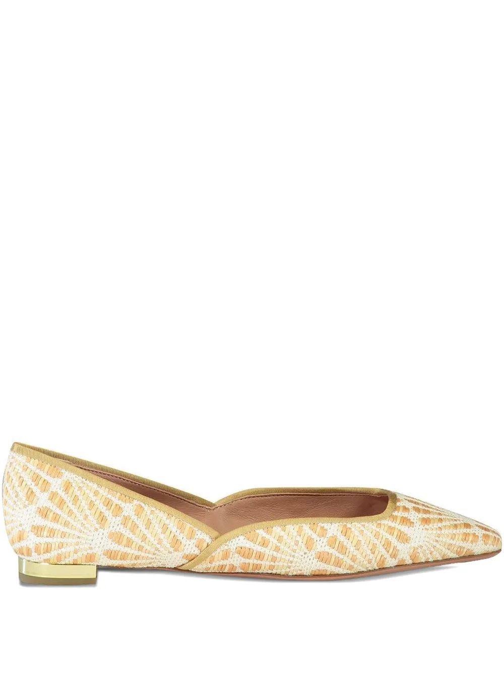 Aquazzura Maia raffia flat pumps - ニュートラル Aquazzura Maia raffia flat pumps - ニュートラル