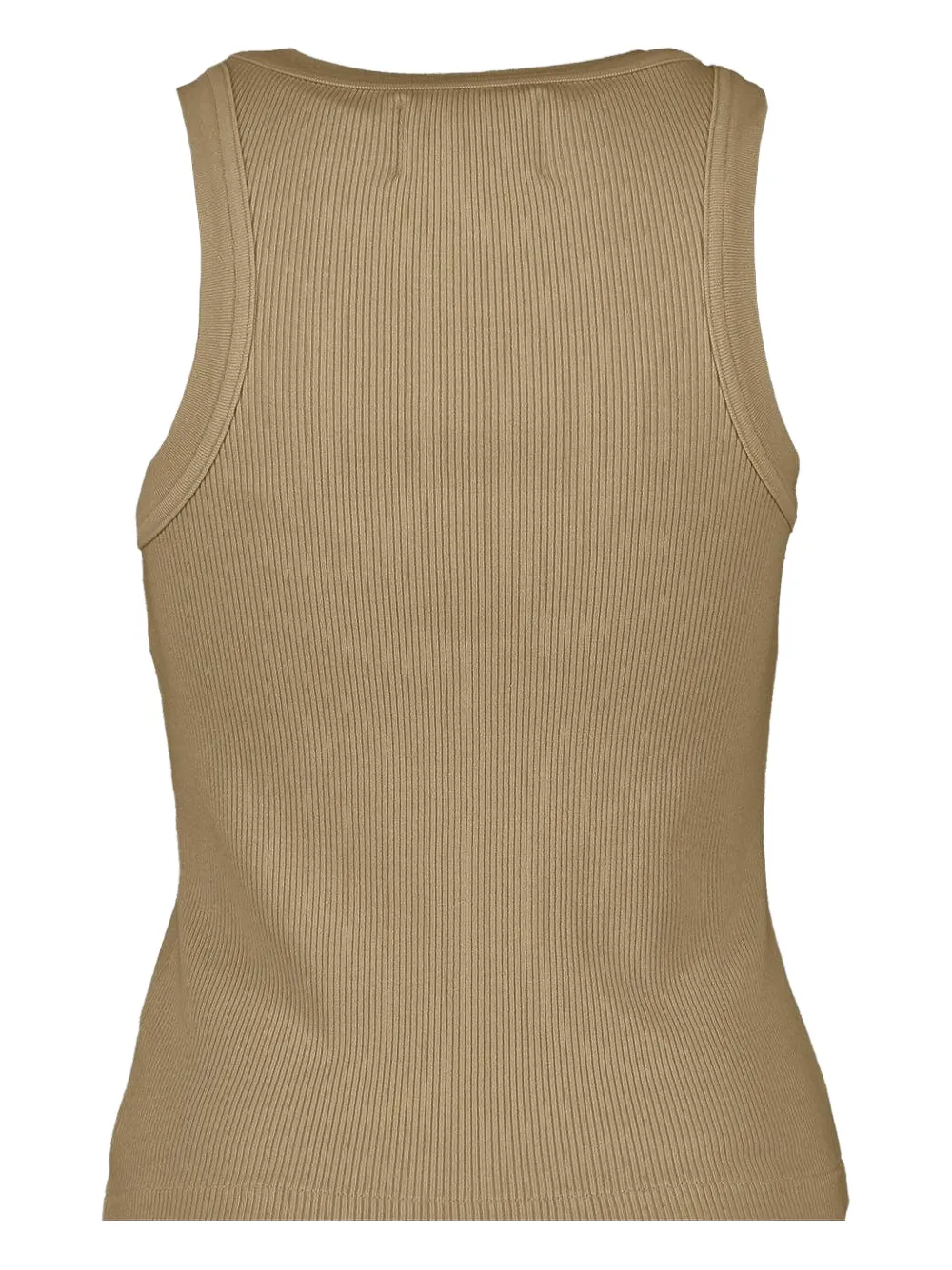 Citizens of Humanity Isabel geribbelde tanktop met ronde hals Beige