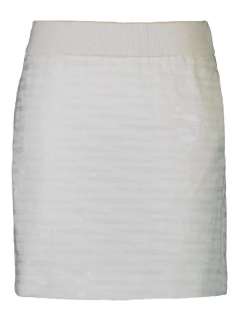 Peserico sequin striped mini skirt