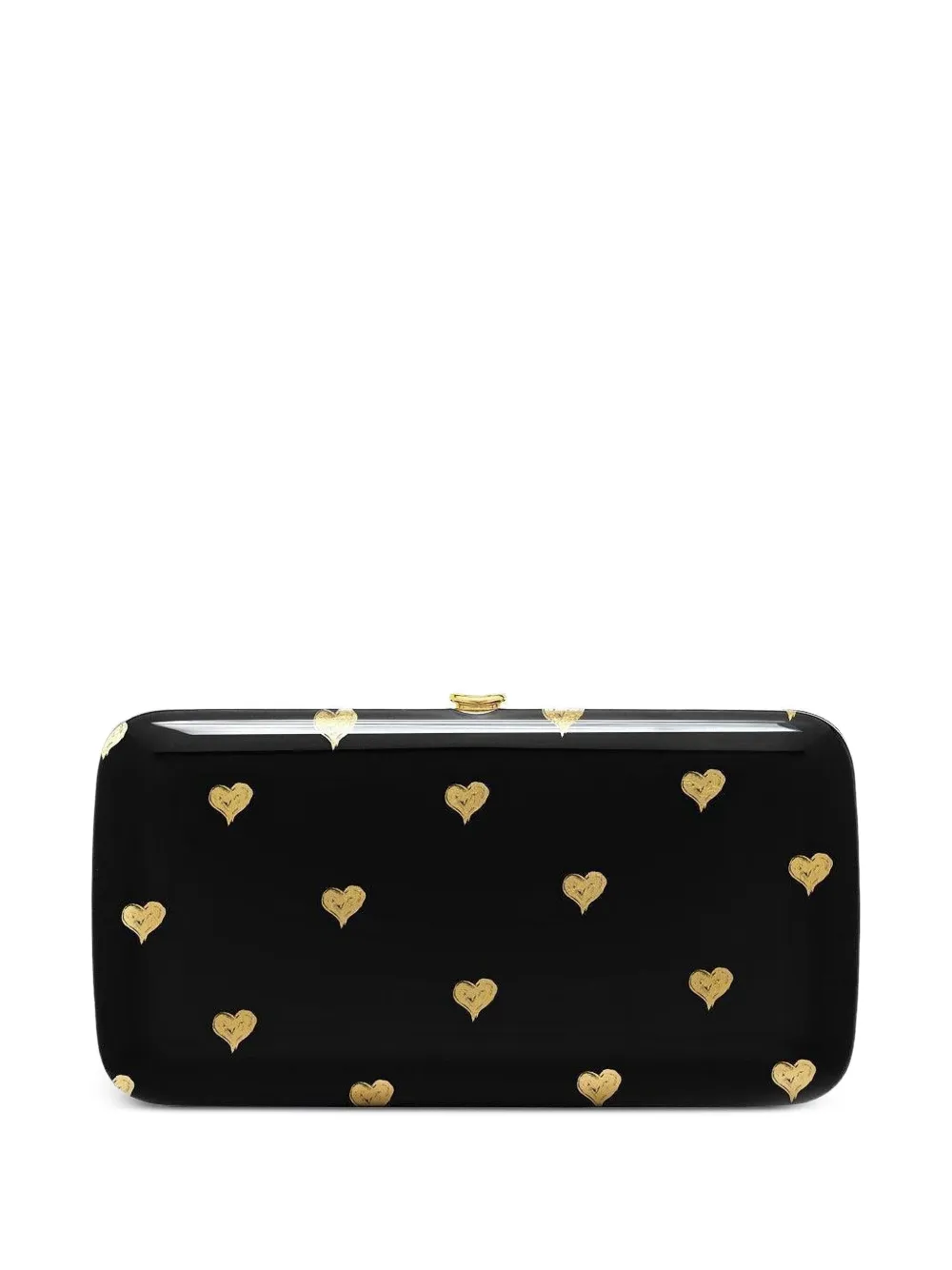 Jeffrey Levinson Candy Hearts Clutch In Black