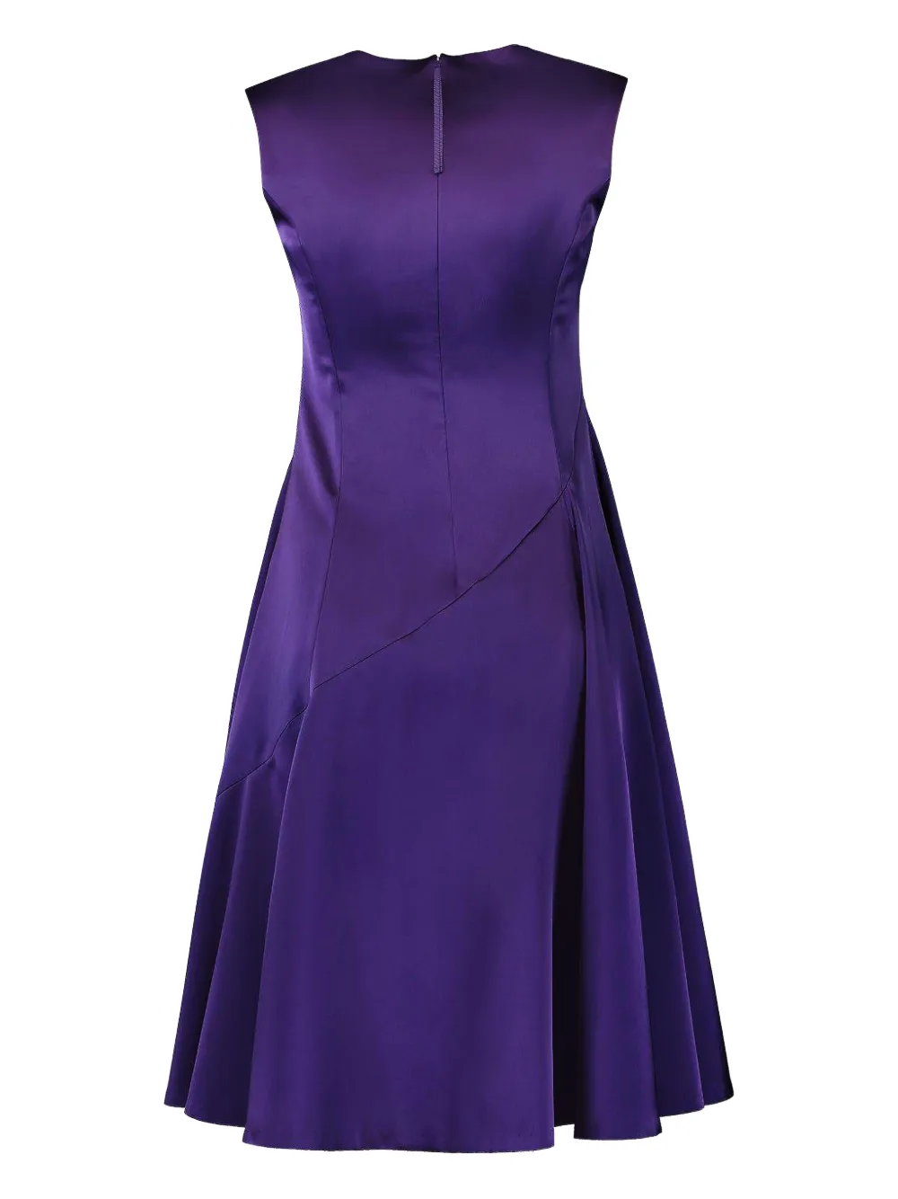 Adeam Ashlee V-neck Dress In Purple