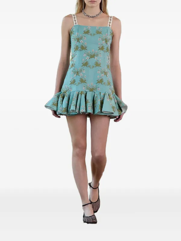 Agua Bendita Tumbao Orquidea Dress - Green Agua Bendita Tumbao Orquidea Dress - Green