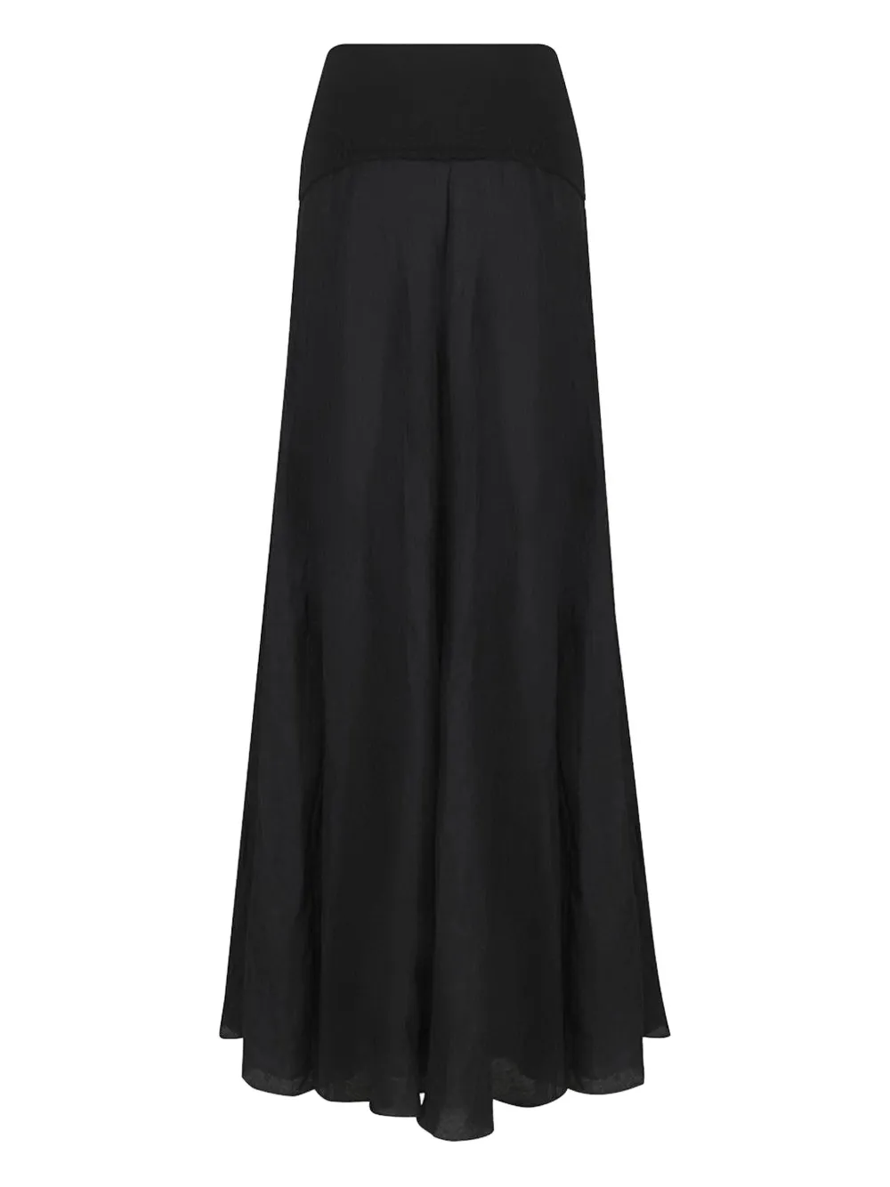 Johanna Ortiz Pleated Elastic-waist Skirt In Black