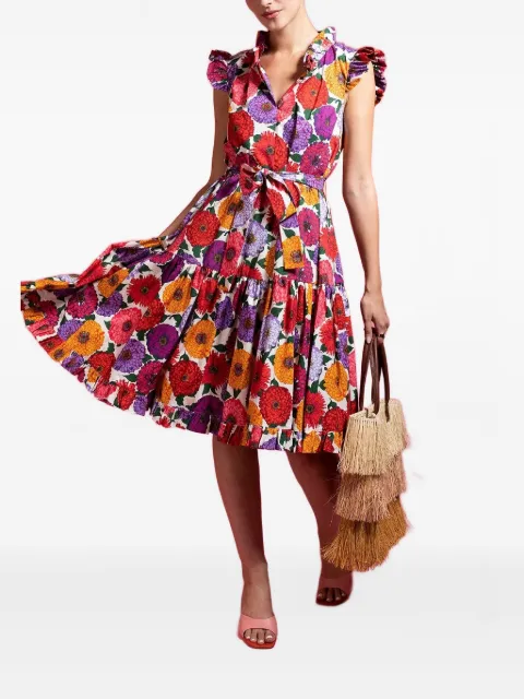 Sensi Studio three-tone fringed tote bag