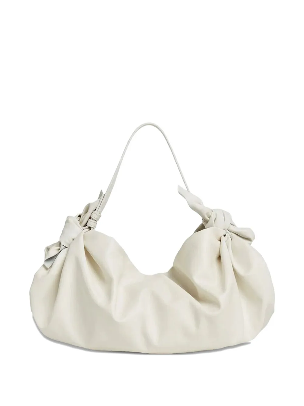 Mark Cross mini Scarf knotted draped shoulder bag | White | Image 1