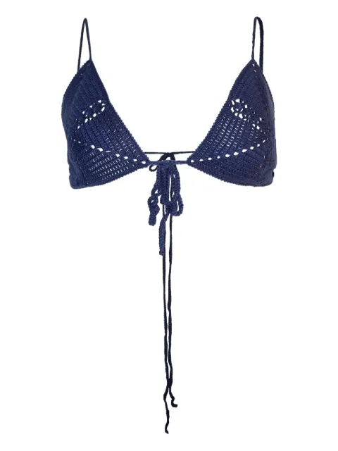 Alejandra Alonso Rojas crochet-knit triangle bralette