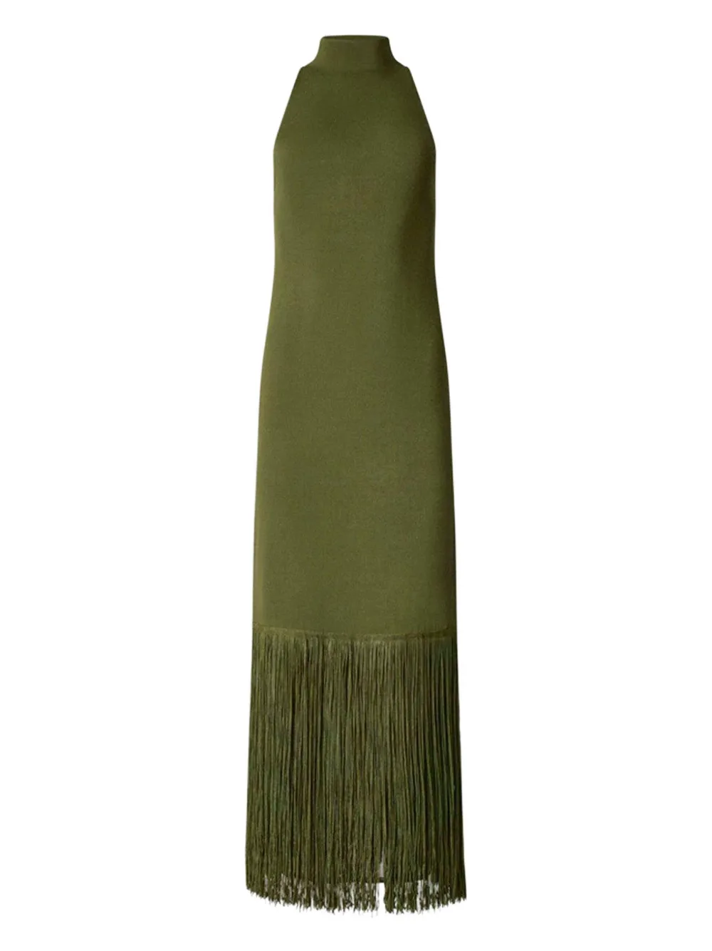 Altuzarra Cash mock-neck fringe dress - グリーン Altuzarra Cash mock-neck fringe dress - グリーン
