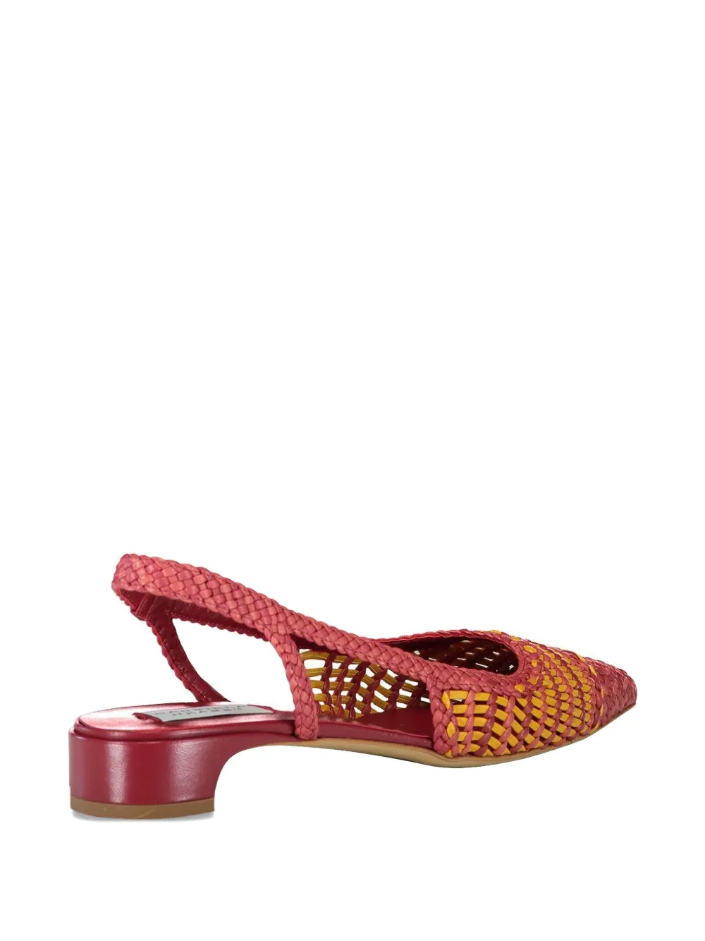 Gabriela Hearst 25mm Perro Interwoven Slingback Pumps In Red