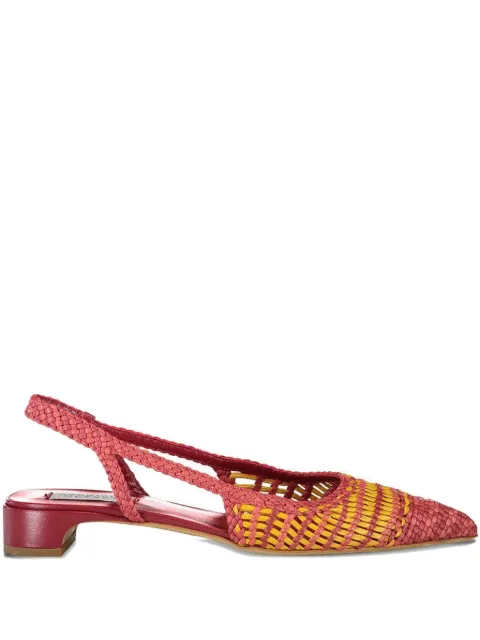Gabriela Hearst 25mm Perro interwoven slingback pumps