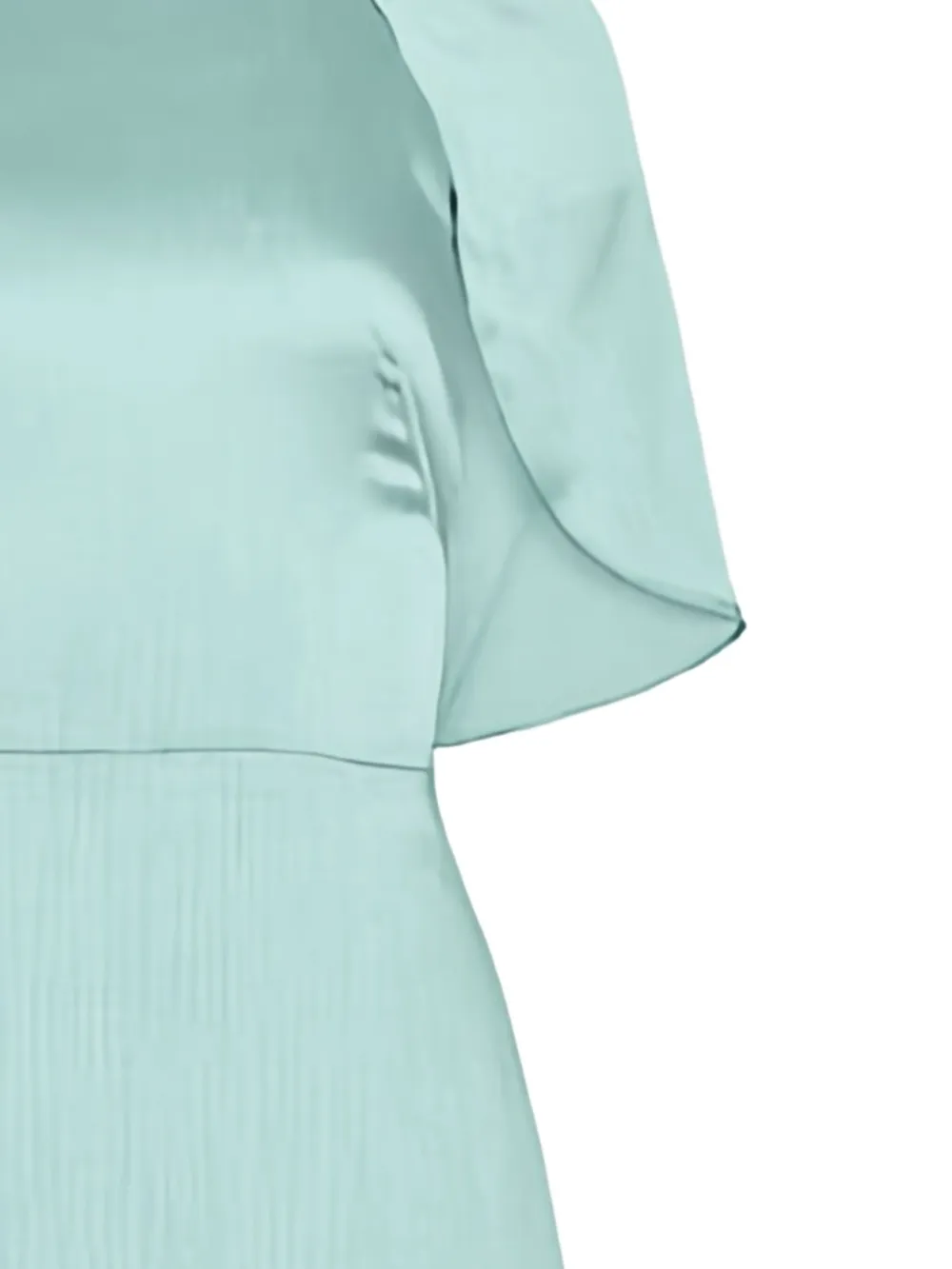 Lela Rose Plissé avondjurk met kapelmouwen - Blauw
