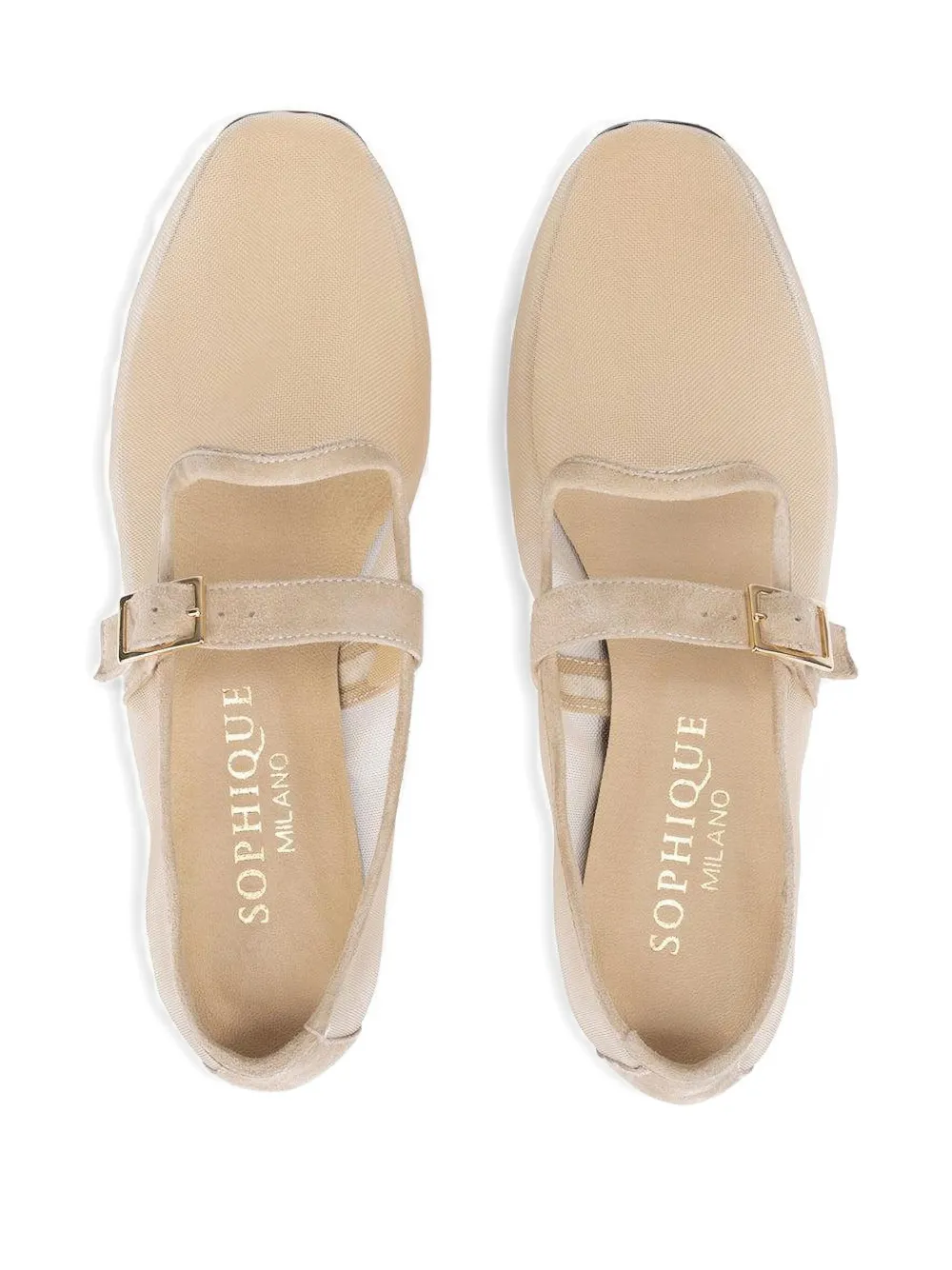 Sophique Opretta Mary Janes Ballet Flats In Gray