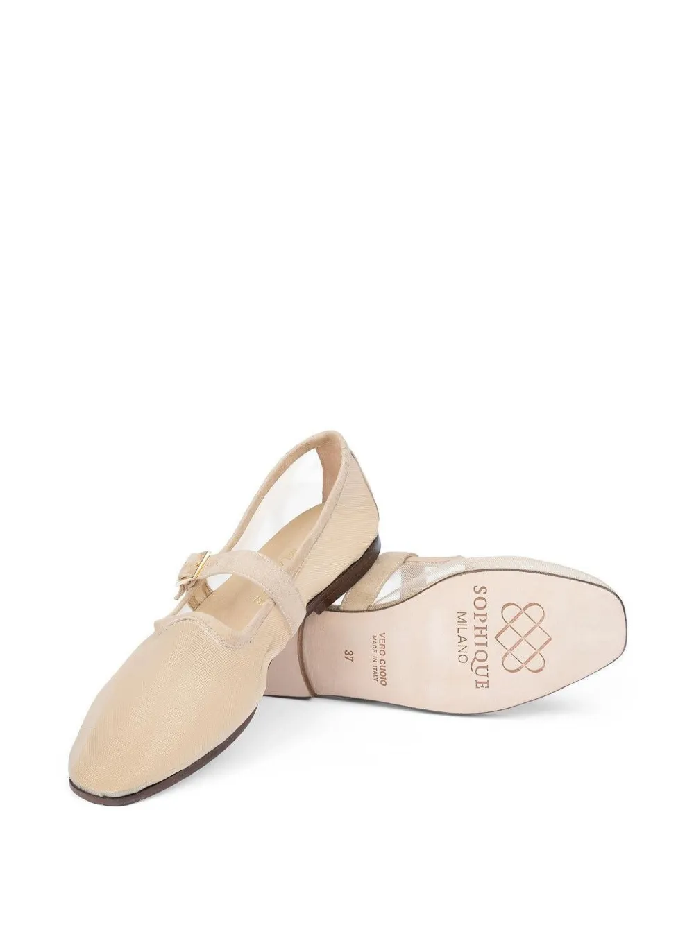 Sophique Opretta Mary Janes Ballet Flats In Gray