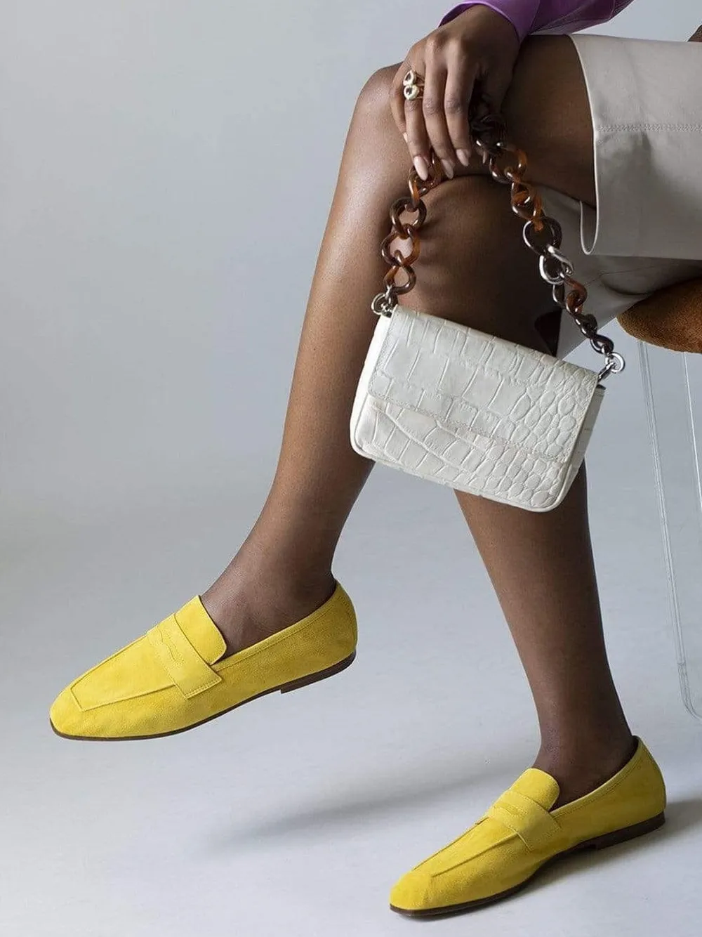 Sophique Essenziale Loafers In Yellow