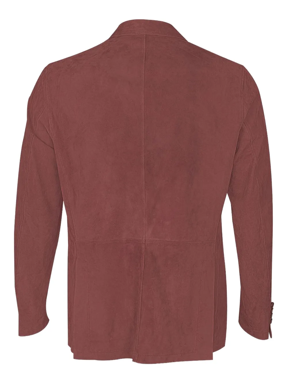 Eleventy suede single-breasted blazer Rood