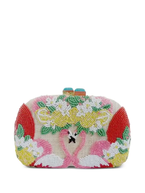 SERPUI Mia Flamingo clutch bag