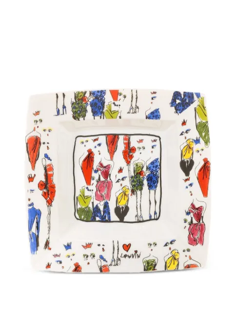Lanvin illustration-print porcelain tray