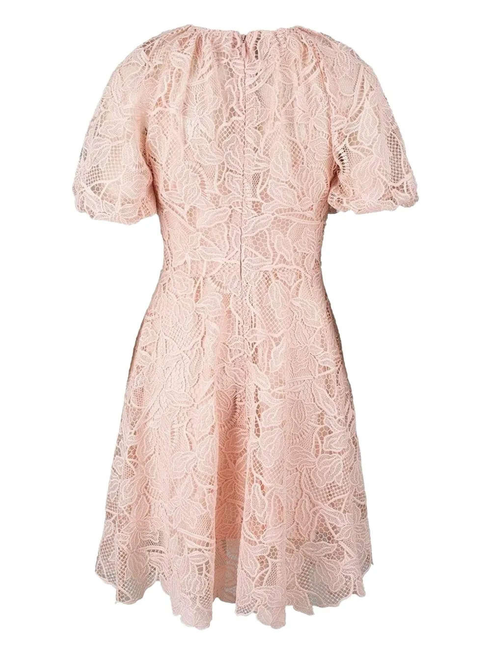 Monique Lhuillier Lace Mini Dress In Pink