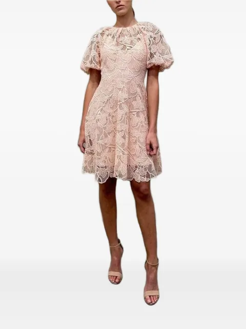 Monique Lhuillier vestido corto de encaje