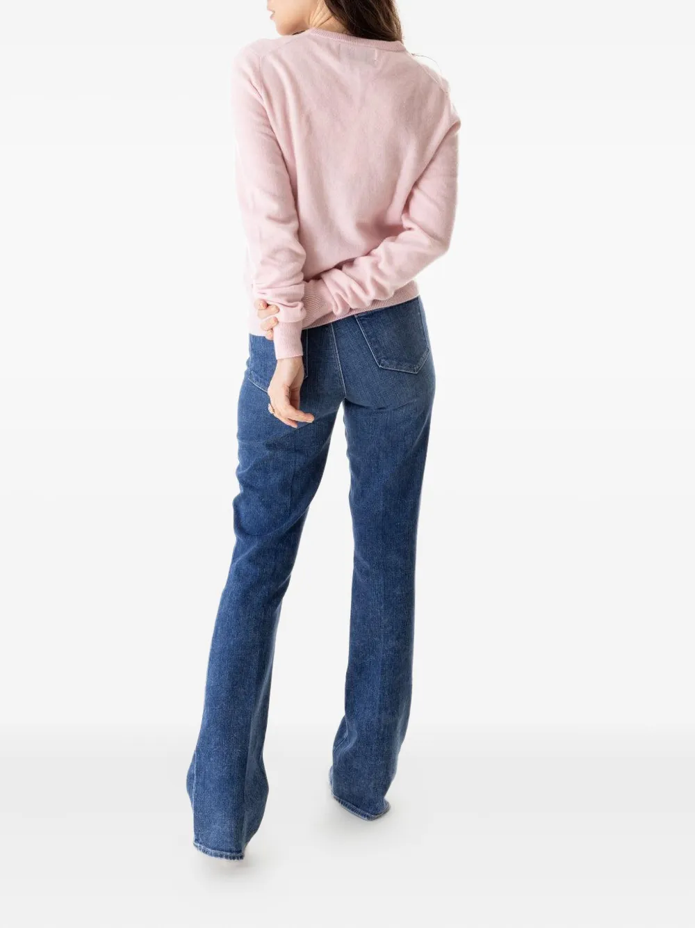 Lingua Franca Mama Bear Crew-neck Sweater In Pink