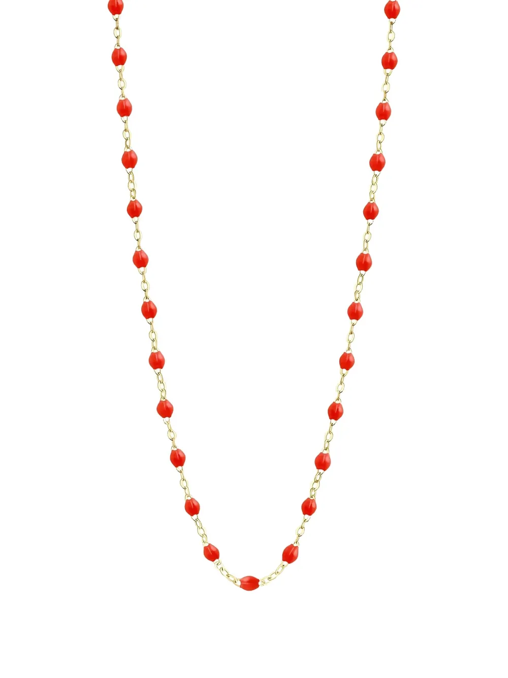 Gigi Clozeau 18k Yellow Gold Coral Necklace In Gold