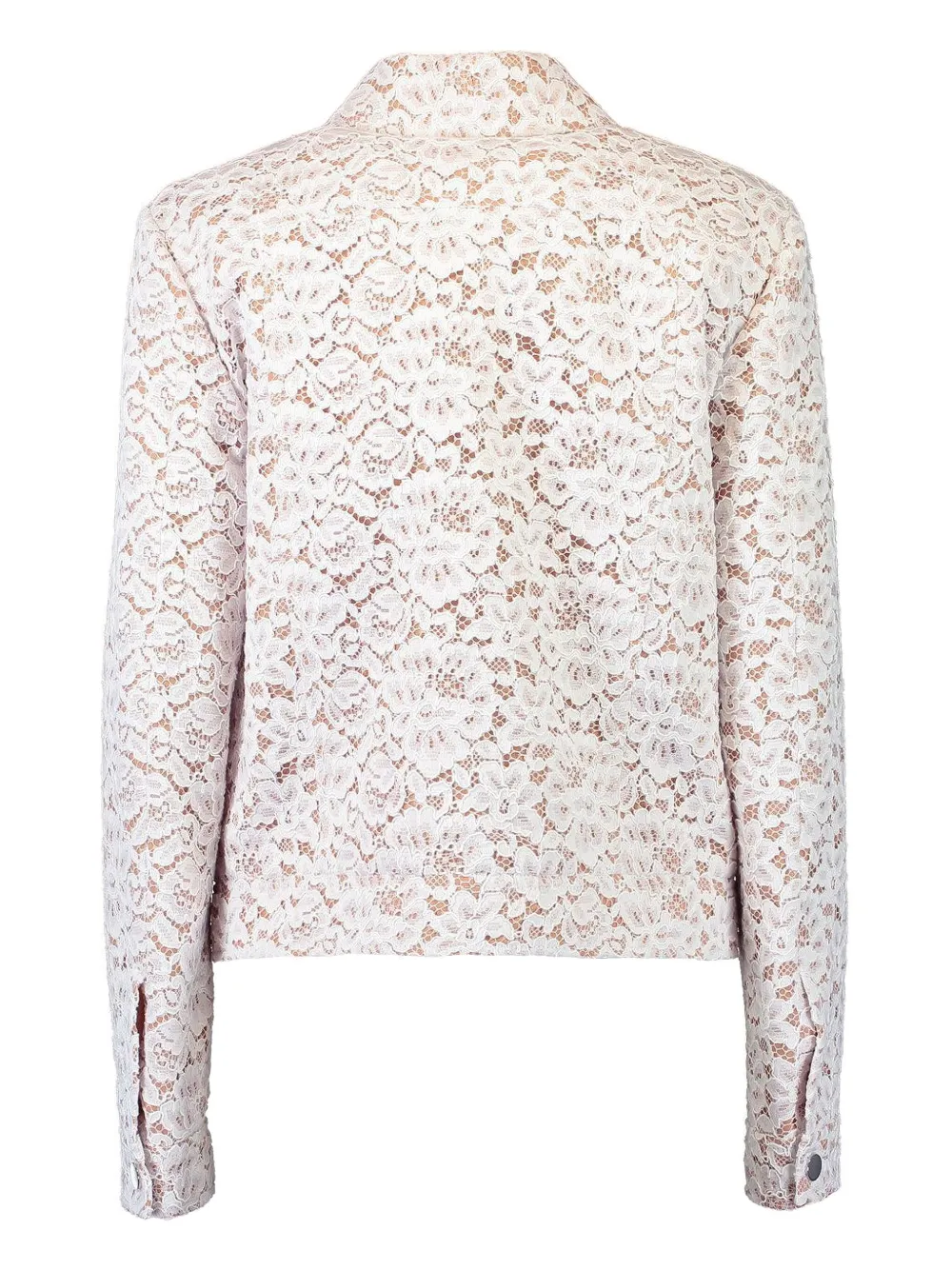 Michael Kors Floral-lace Jacket In White