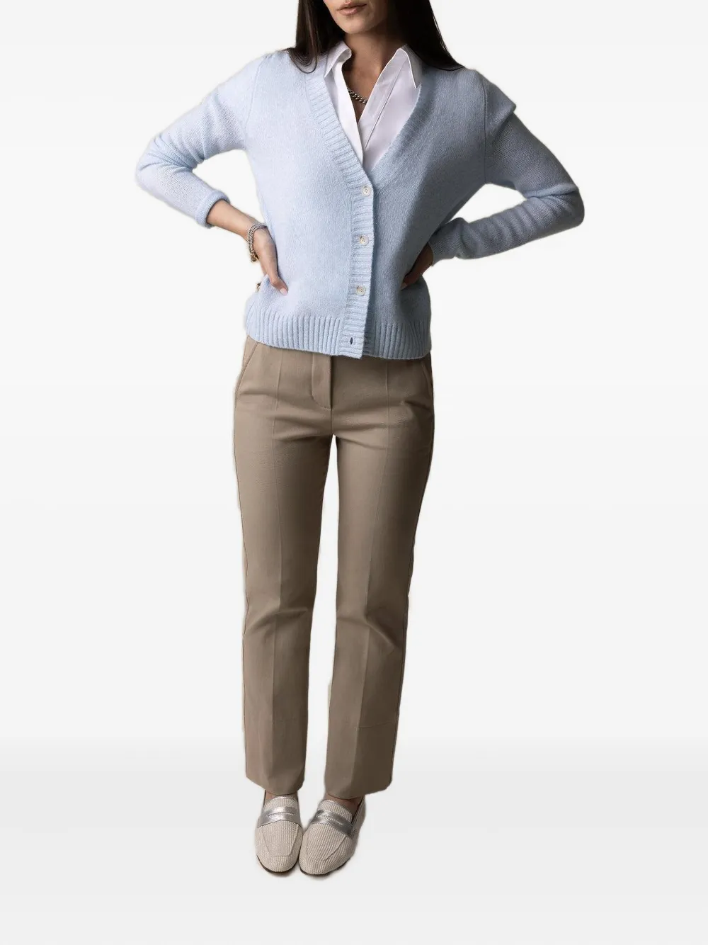 Allude v-neck buttoned cardigan | Cardigans | Image 2